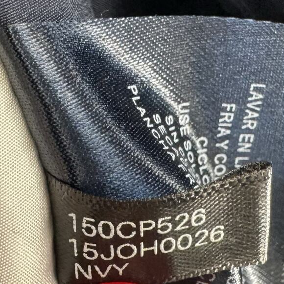 Tommy Hilfiger Navy Blue Softshelll Hooded Bomber Jacket Nautical Sailor Classic - Picture 9 of 10